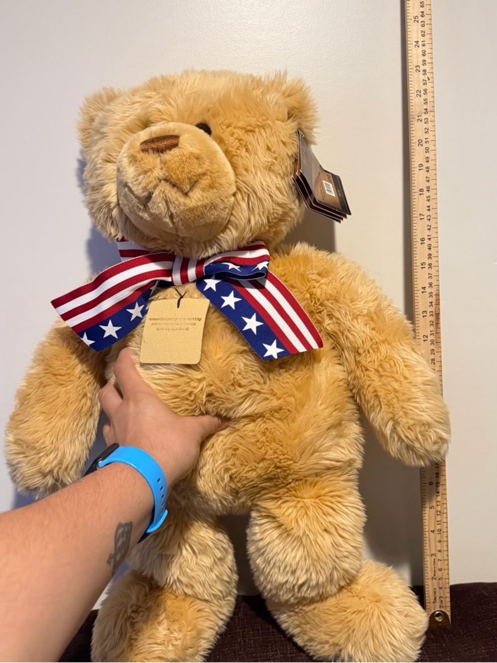 2002 Gund WISH BEAR Plush 100Th Anniversary of The Teddy Bear LARGE 26" - Picture 2 of 14